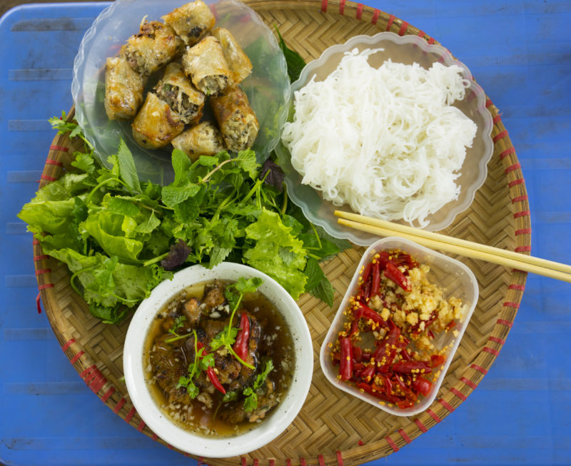 What a typical set of Bun Cha looks like